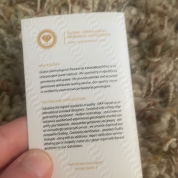 Princess cut genuine moissanite ring GRA certified - Picture 13 of 13